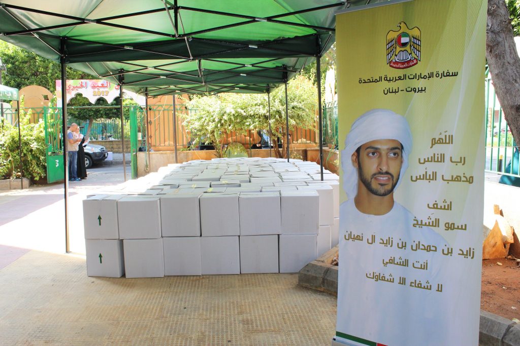 4770 عائلة مستفيدة من مساعدات اماراتية في مختلف المناطق اللبنانية