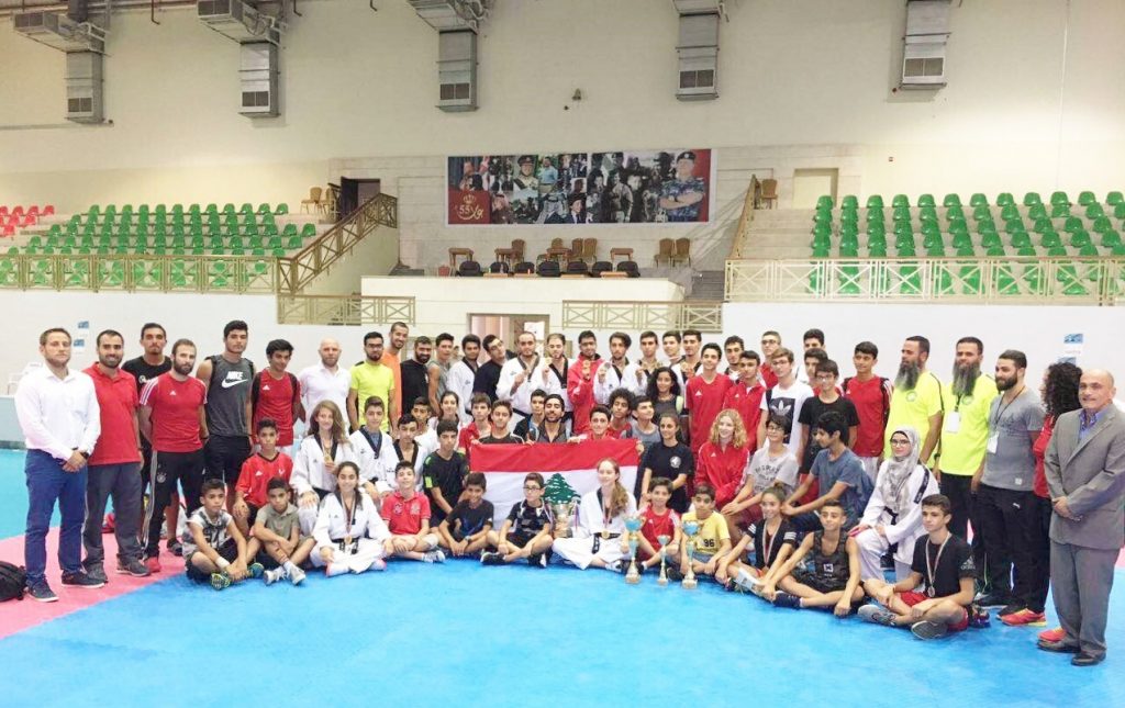 بطولة الأندية الدولية للتايكواندو لبنان أول الترتيب العام النهائي