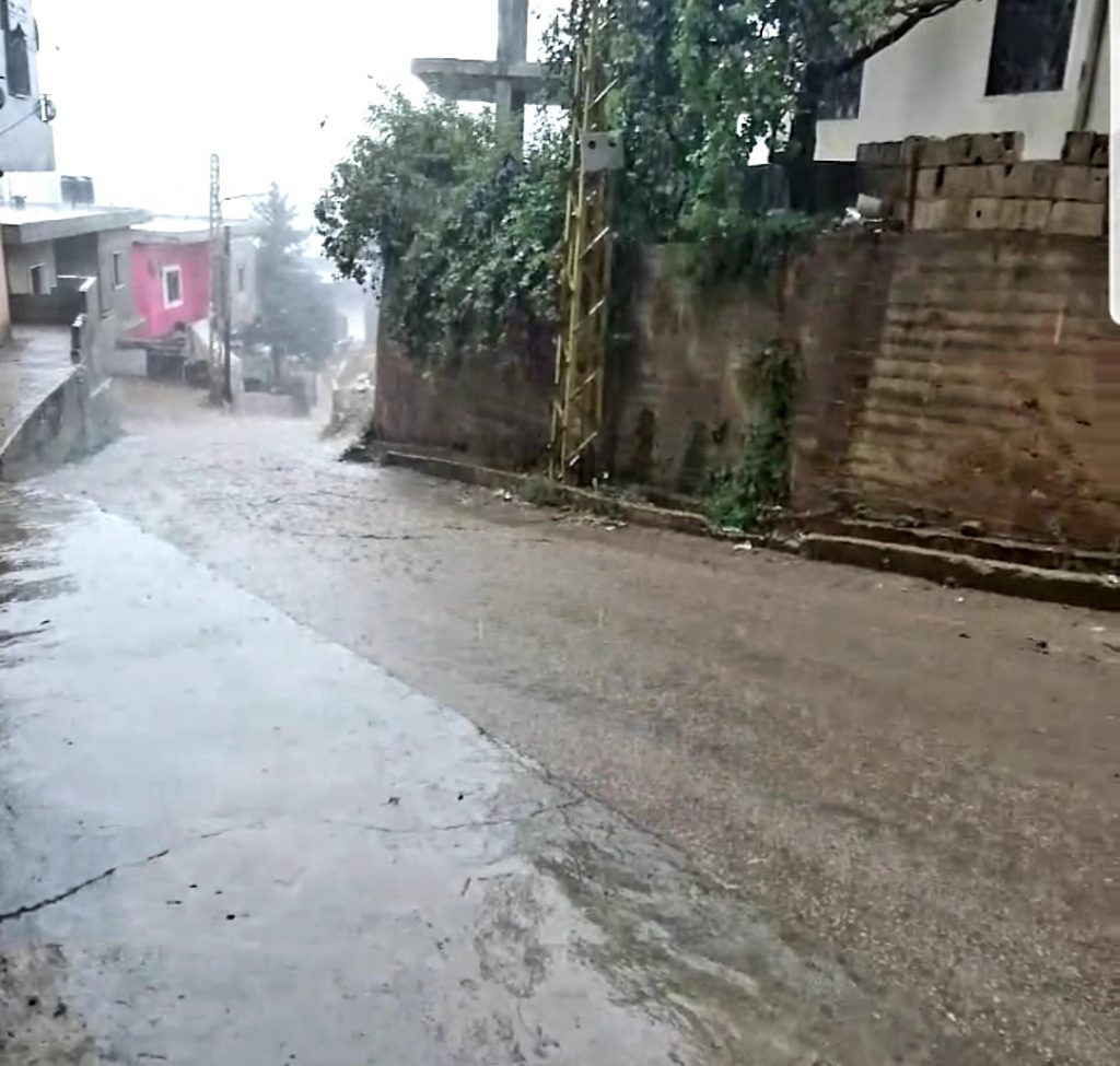 أمطار غزيرة في قرى أعالي عكار