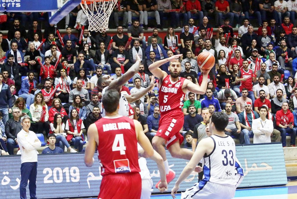 كوريا الجنوبية تحرم لبنان من التأهل لنهائيات كأس العالم في كرة السلة بفوزها عليه 84-72