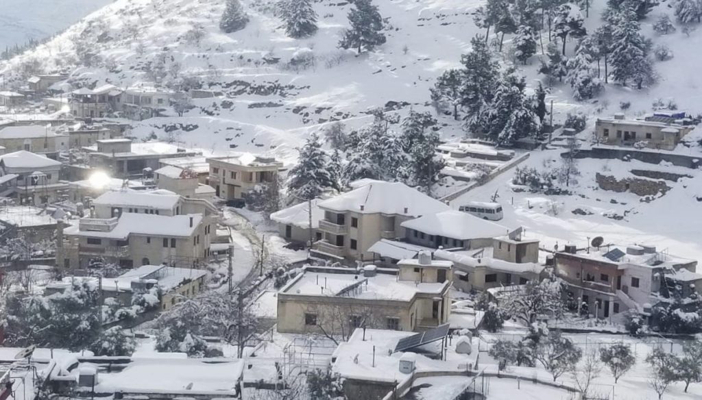 ثلوج شباط كللت قرى راشيا والبقاعين الغربي والأوسط والصقيع سيد الموقف