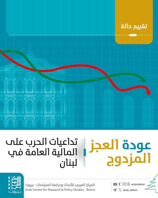 المركز العربي في بيروت يحذّر: شبح “العجز المزدوج” يعود مع الحرب ويهدد الاستقرار المالي في لبنان