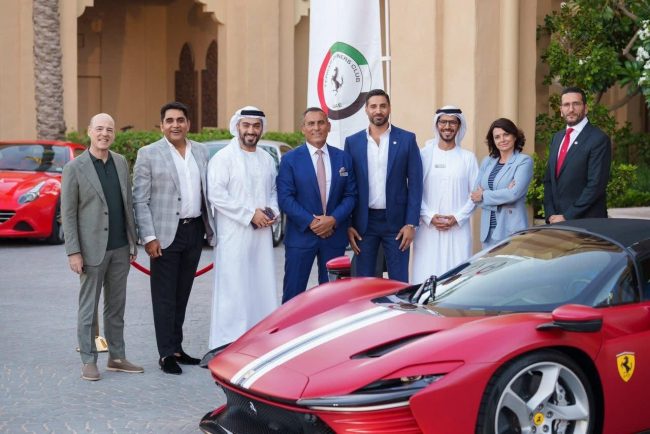 نادي مالكي فيراري الإمارات منح الرئاسة الفخرية لبطل سباقات “فيراري تشالنج” طاني حنا