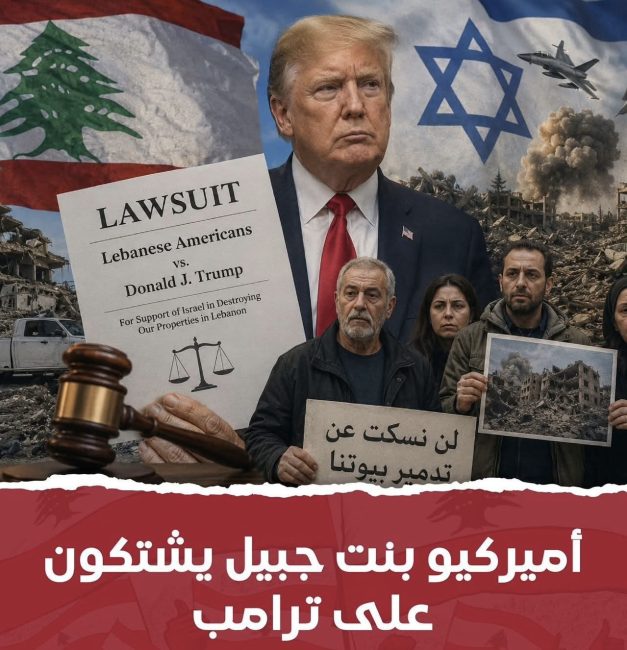 الجالية اللبنانية في الولايات المتحدة تقاضي ترامب وروبيو أمام محكمة فيدرالية بتهمة تمويل انتهاكات طالت مدنيين في لبنان