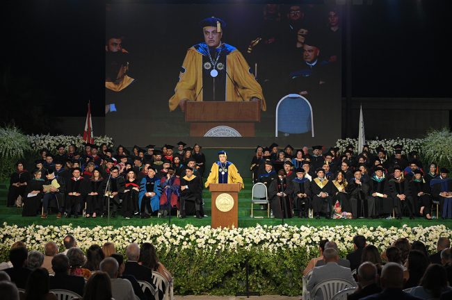 LAU تحتفل بتخريج دفعة 2026 عبدالله: الجامعة اللبنانية الأميركية متجذّرة في لبنان إلى الأبد، وكونوا أوفياء لوطنكم ومستقبله أينما كنتم.
