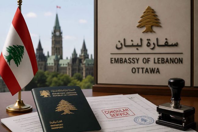 السفارة اللبنانية تعلن إنهاء خدمات القنصلين الفخريين في تورونتو وإدمونتون وتعليق عمل القنصليتين