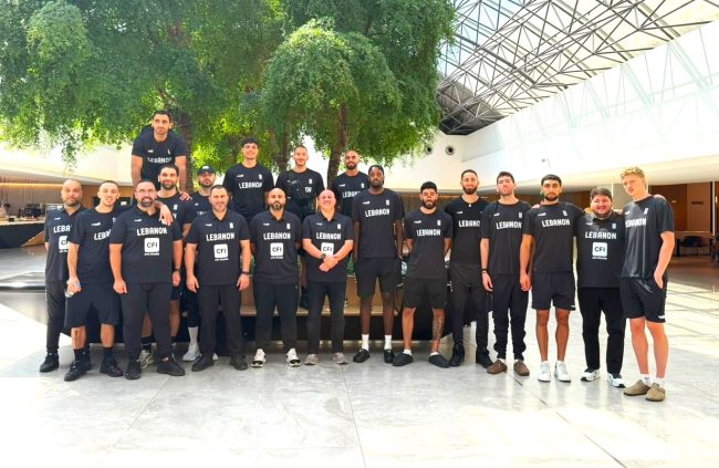 بعثة منتخب لبنان للرجال بكرة السلة غادرت إلى جورجيا وتواجه منتخبها الأربعاء